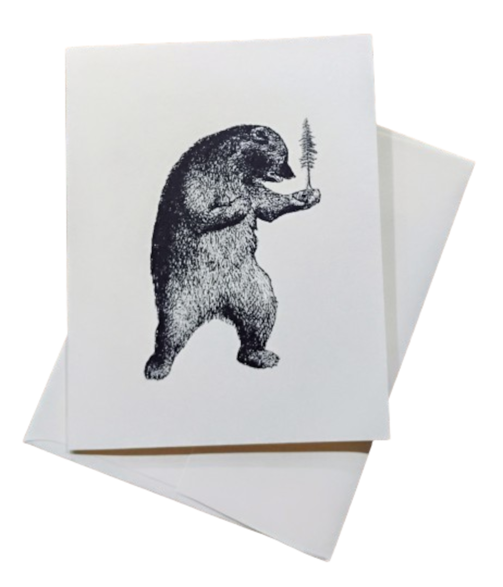 Note Card -- Reverent Bear